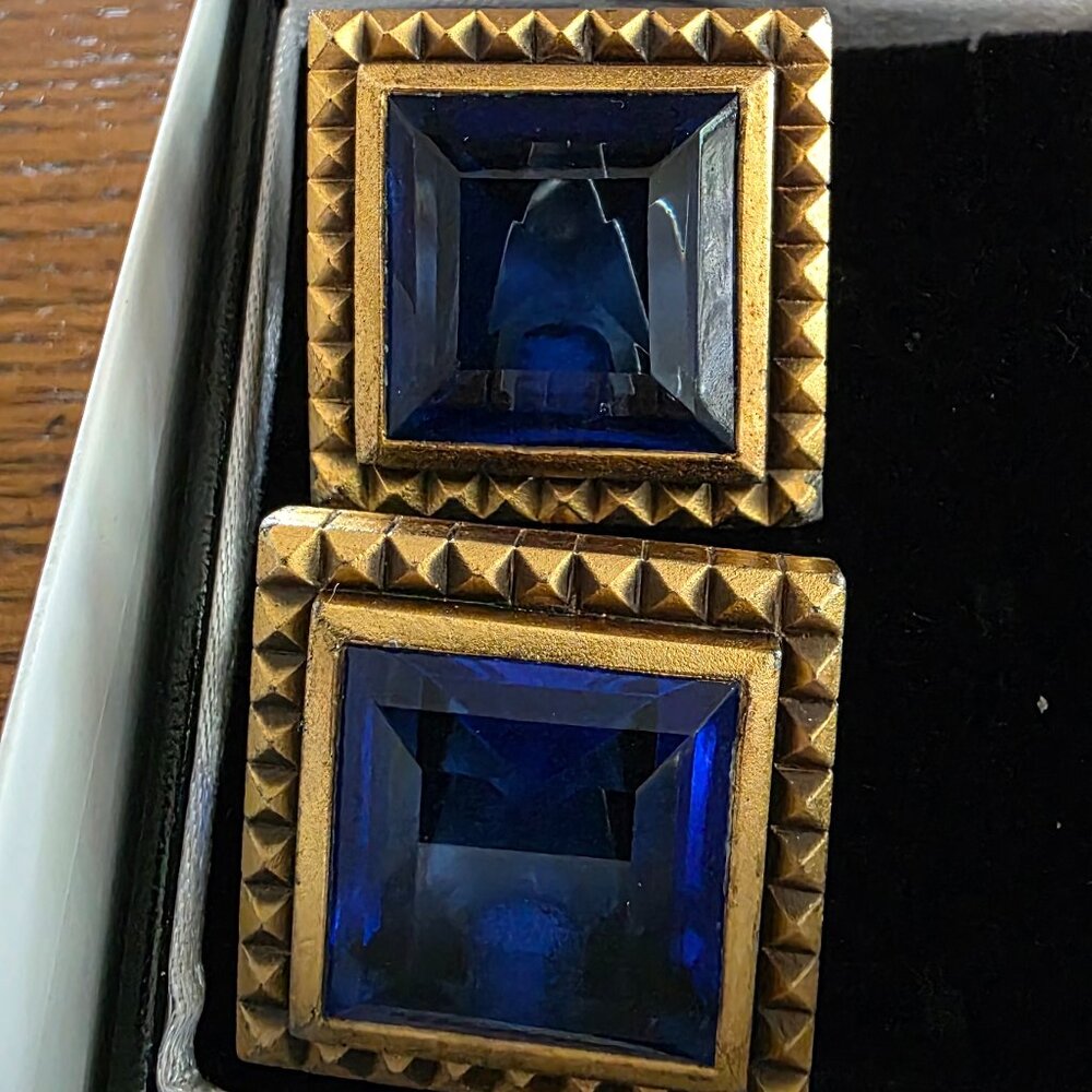 Yves Saint Laurent Vintage Crystal Clip-On Earrings
